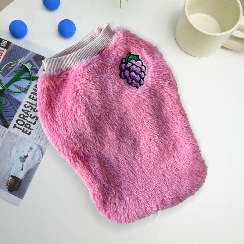 Colour Jumper with Fruit Pattern - Pink